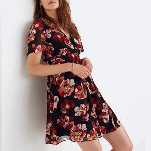 MADEWELL Floral Faux Wrap Spring Dress
